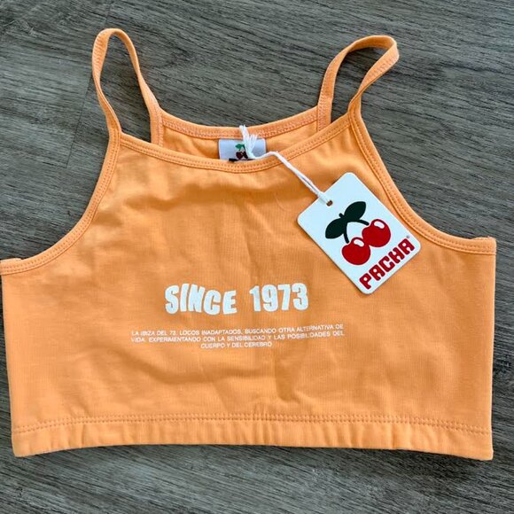 Summer Vibes Set 🌞 Orange Tank + Sheer Tie-Dye Skirt - Picture 3 of 5